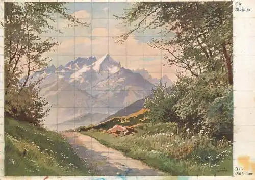 Landschaft Postkarte Die Alpspitze