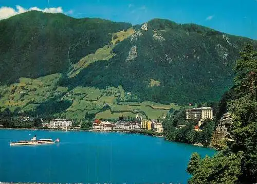 Switzerland Kurort Brunnen am Vierwaldstattersee panorama
