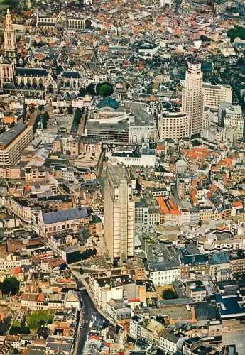 Belgium Antwerpen aerial panorama