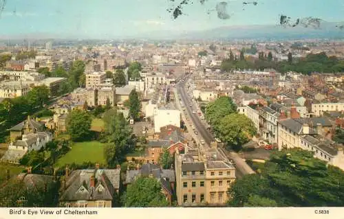 United Kingdom England Cheltenham bird's eye view
