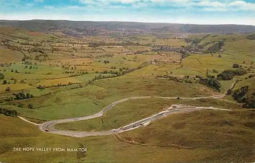 United Kingdom England Hope Valley from Mam Tor