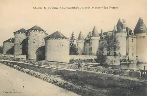 France chateau de Bourg Archambault Montmorillon