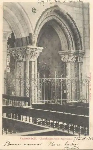 France Vermenton chapelle des fonts Baptismaux