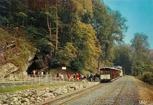 Belgium Grottes de Han sur Lesse Entree de la Grotte arrivee du tram