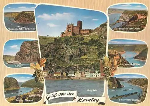 Germany Gruss von der Loreley multi view