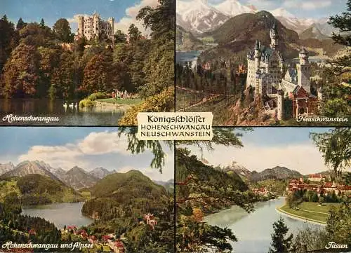 Germany Konigschlosser Hohenschwangau & Neuschwanstein several views