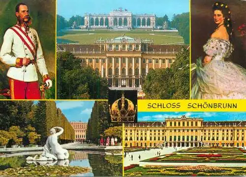 Austria Wien Schloss Schonbrunn & Gemalde von Winterhalter Kaiserin Elisabeth und Kaiser Franz Joseph