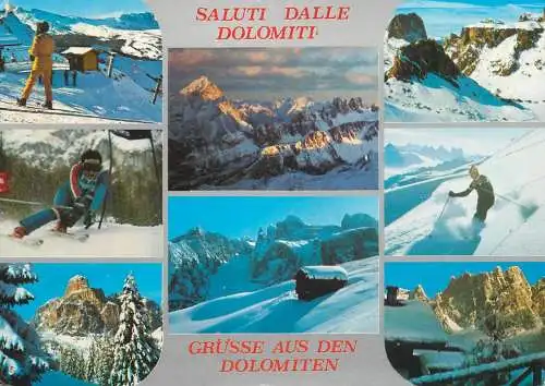 Italy Grusse aus den Dolomiten multi view