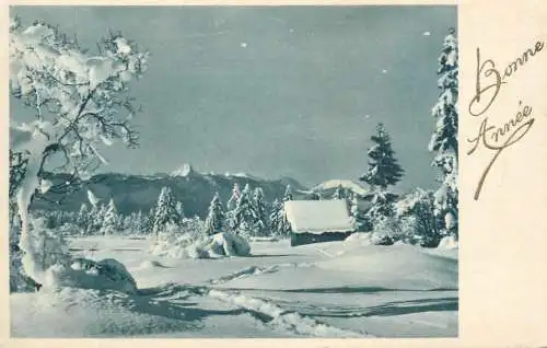France New Year winter scene