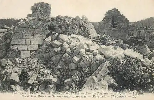 France Soissons Margival ruines