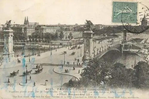 France Paris le pont Alexandre III