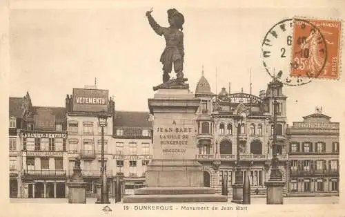 France Dunkerque Jean Bart monument