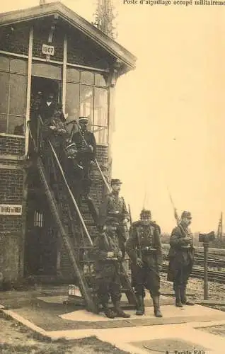 France reedition de carte postale ancienne poste under military occupation