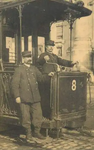 France reedition de carte postale ancienne tram