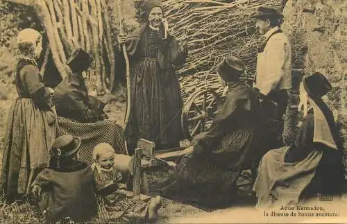 France reedition de carte postale ancienne Anne Kermadou la diseuse de bonne adventure