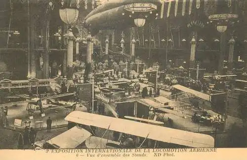 France reedition de carte postale ancienne aerial exposition of Paris