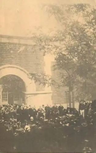 France reedition de carte postale ancienne city hall gathering meeting