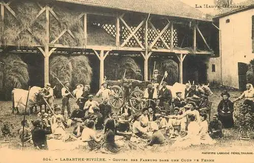 France reedition de carte postale ancienne Labarthe Riviere
