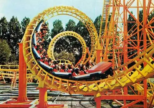 Belgium Wavre Walibi Amusement Park "Tornado" rollercoaster course