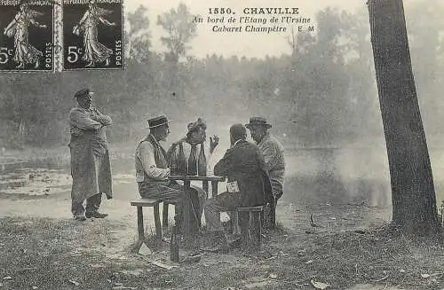 France carte d`autrefois Chaville etang de l' Ursine