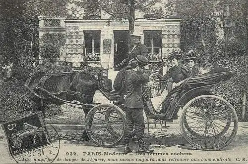France carte d`autrefois Paris Fouette cochere