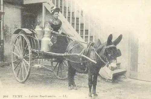 France carte d`autrefois Vichy Laitiere Bourbonnaise
