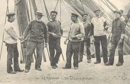 France carte d`autrefois le Treport