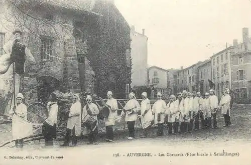 France carte d`autrefois Auvergne Les Cornards