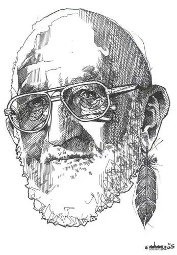 France L'Abbe Pierre illustration par Lea Nahon