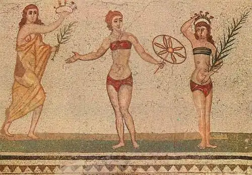 Italy Piazza Armerina room of the girls with bikini