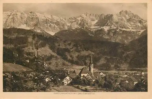 Germany Partenkirchen mit Dreitorspitze