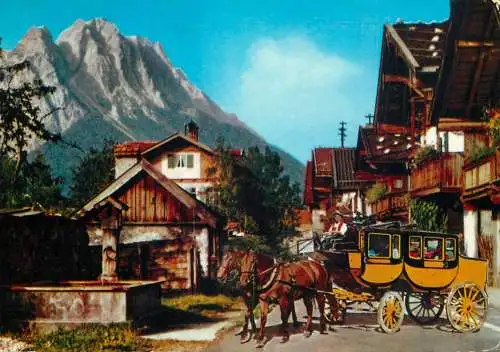 Germany Garmisch-Partenkirchen Postkutsche Fruhlingstrasse