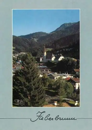 Austria Urlaubsgrusse aus Fieberbrunn Tirol panoramic view
