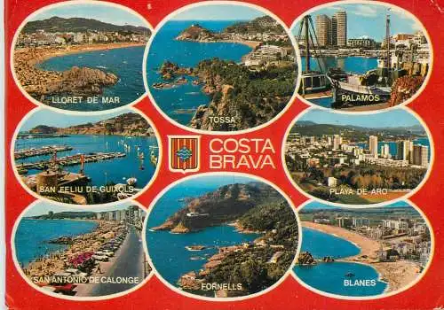 Spain Costa Brava different aspects and sites