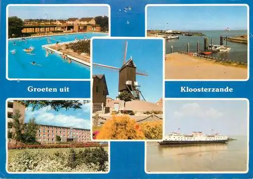 Netherlands Groeten uit Klosterzande different views