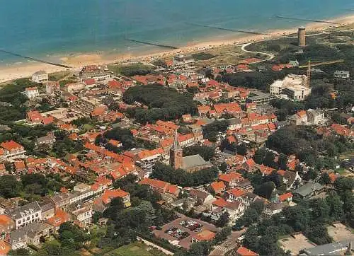 Netherlands Domburg aerial view