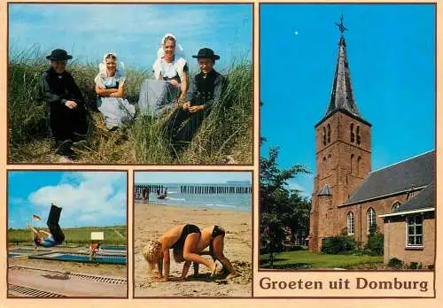 Netherlands Groeten uit Domburg types and scenes multi view