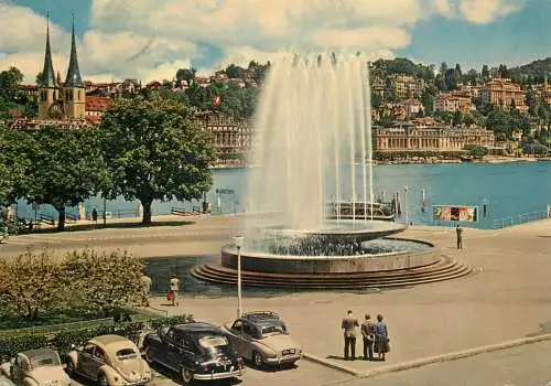 Switzerland Luzern Wagenbach fountain