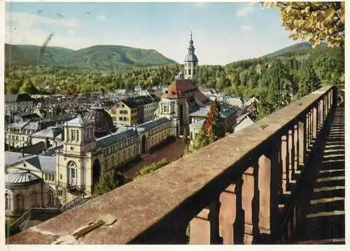 Germany Baden-Baden Blick von der Schlossterrasse