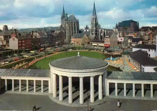 Germany Bad Aachen Elisenbrunnen und Dom