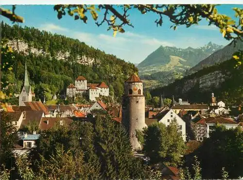 Austria Feldkirch Vorarlberg Schattenburg und Katzenturm