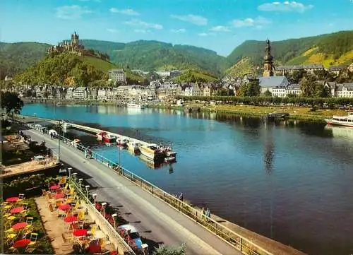 Germany Cochem an der Mosel Die Yachthafen und Burg