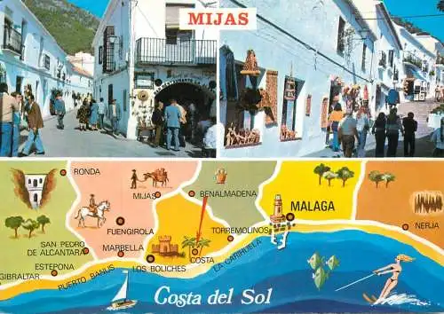 Spain Mijas multi view souvenir