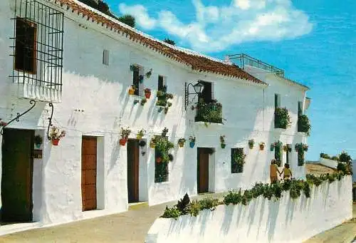 Spain Mijas (Malaga) Costa del Sol typical street