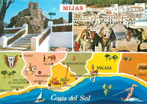 Spain Mijas different views souvenir