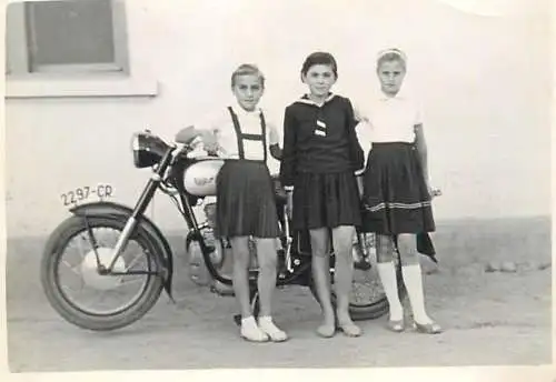 Triumph motorcycle souvenir photo