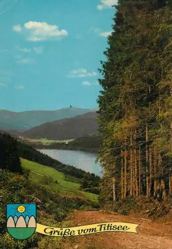 Germany Grusse vom Titisee Schwarzwald picturesque natural landscape