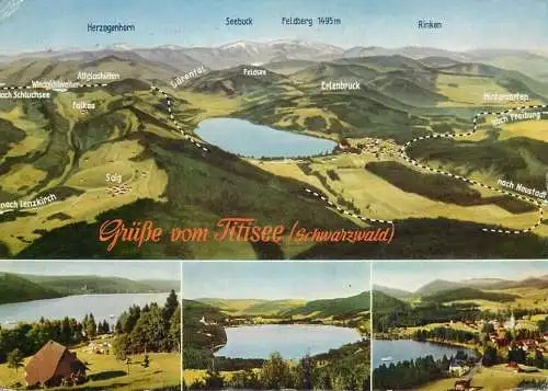 Germany Grusse vom Titisee Schwarzwald multi view