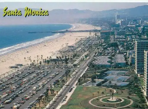USA Santa Monica CA aerial view