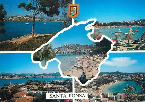Spain Mallorca Santa Ponsa several views